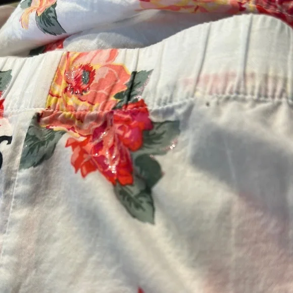 Victoria's Secret Floral Pajama Pants GUC SZ XL LIGHTWEIGHT COMFORTABLE - Picture 8 of 8